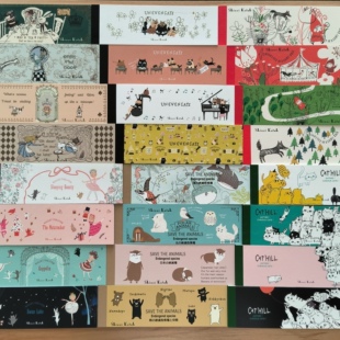 童话宫泽贤治 便签 长条形便签 芭蕾舞猫咪银河铁道夜 小红帽分装