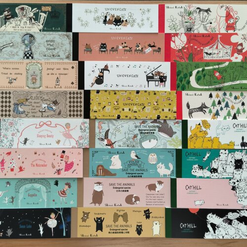 童话宫泽贤治 便签 长条形便签 芭蕾舞猫咪银河铁道夜 小红帽分装