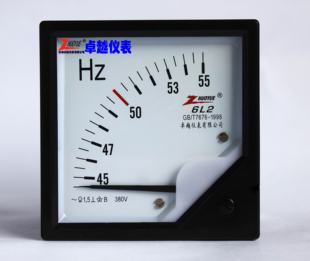 频率表6L2 指针式 尺寸77 仪表 安装 赫兹 55HZ