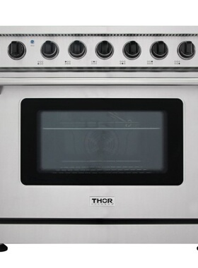 政府补贴thorkitchen美国开放式厨房36英寸天燃气烤箱集成多眼灶