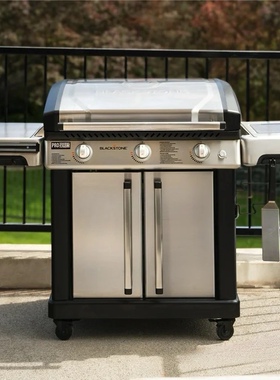 政府国补样blackstone铁板烧扒炉28寸液化气燃气3炉头燃气烧烤炉