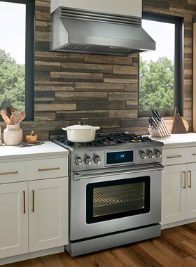 政府补贴thorkitchen美式开放式厨房36英寸智能温控6眼燃气烤箱灶