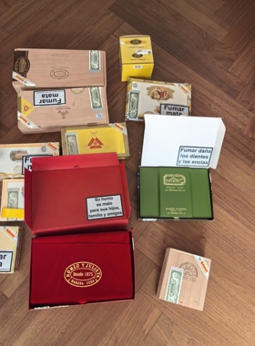 古巴雪茄雪松保湿木盒cigar帕特 猪猡高希霸实木盒首饰盒收纳盒雪