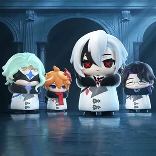 正版原神盲盒愚人众执行官Q版盒蛋手办公仔礼物玩具桌面