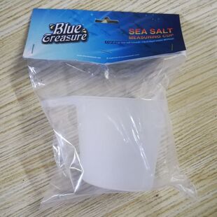 蓝色珍品简便式海盐量杯法红海盐量杯海水鱼缸换水量杯海水盐量杯