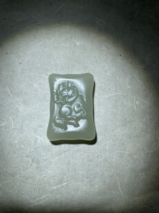 和田玉晴水料生肖马吊坠生肖马年设计款吉祥男女配饰文玩