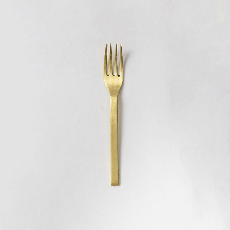 sarasa design日本限定复古黄铜制餐叉【正品现货】