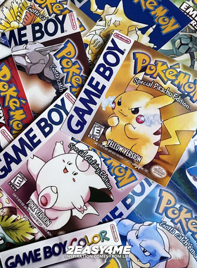 动漫卡通宝可梦GAMEBOY神奇宝贝装饰游戏机手机平板电脑防水贴纸