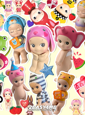 可爱卡通sonny angel行李箱手机平板机箱装饰防水日系DIY个性贴纸