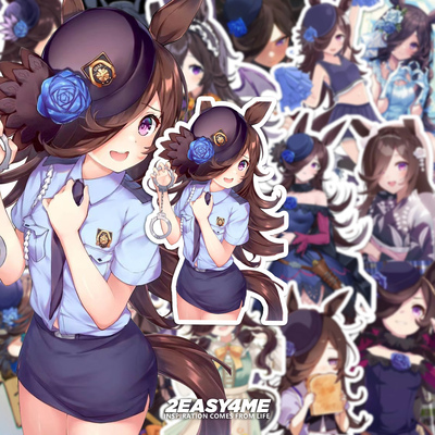 赛马娘PrettyDerby二次元卡通动漫米浴同人手机装饰防水个性贴纸