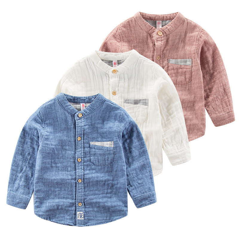 Chemise garcon à manche longue - Ref 2081816 Image 1