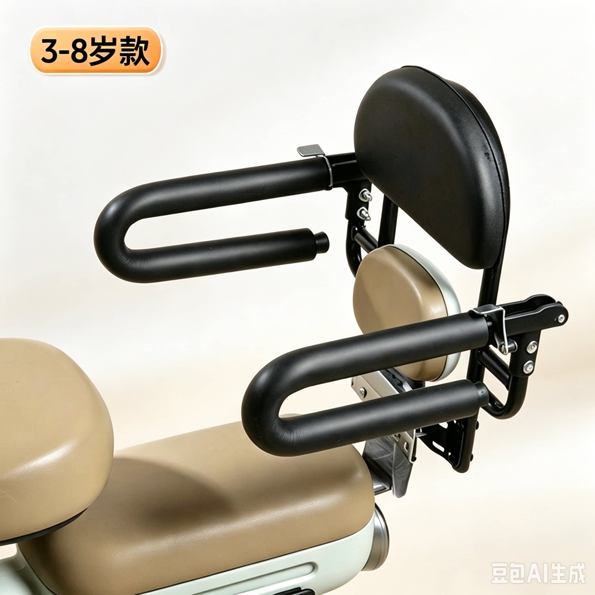 电动自行车后座护栏电摩车儿童座椅后置安全围栏通用宝宝坐椅扶手