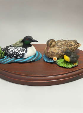 仿真鸭子树脂摆设户外花园