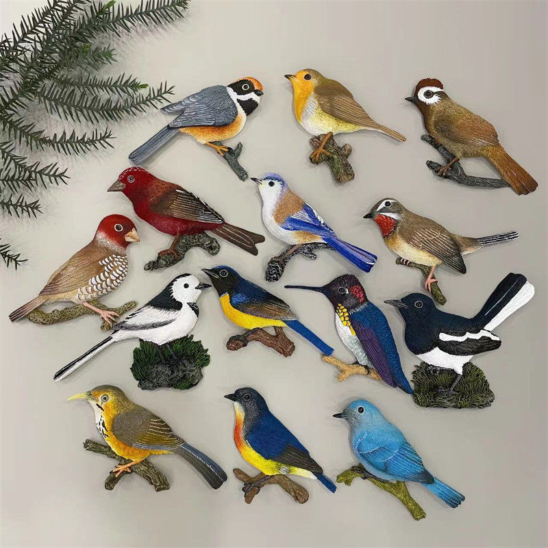创意原创磁铁冰箱贴半立体动物鸟类冰箱贴树脂装饰磁贴磁扣留言贴,家居饰品,冰箱贴,淘宝优惠券,粉丝福利购,淘宝优惠卷