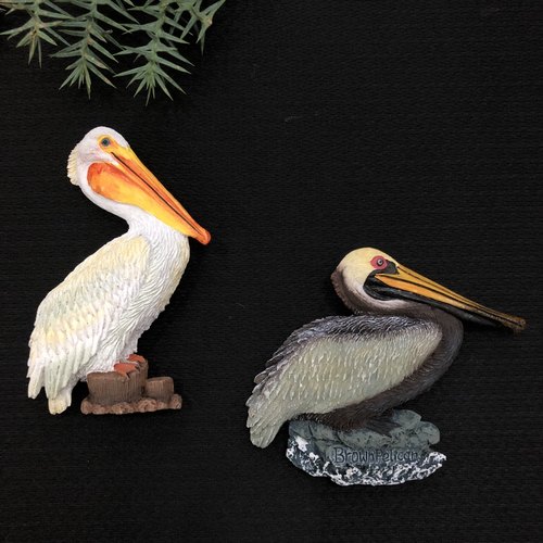 磁铁立体动物鸟类鹈鹕树脂冰箱贴