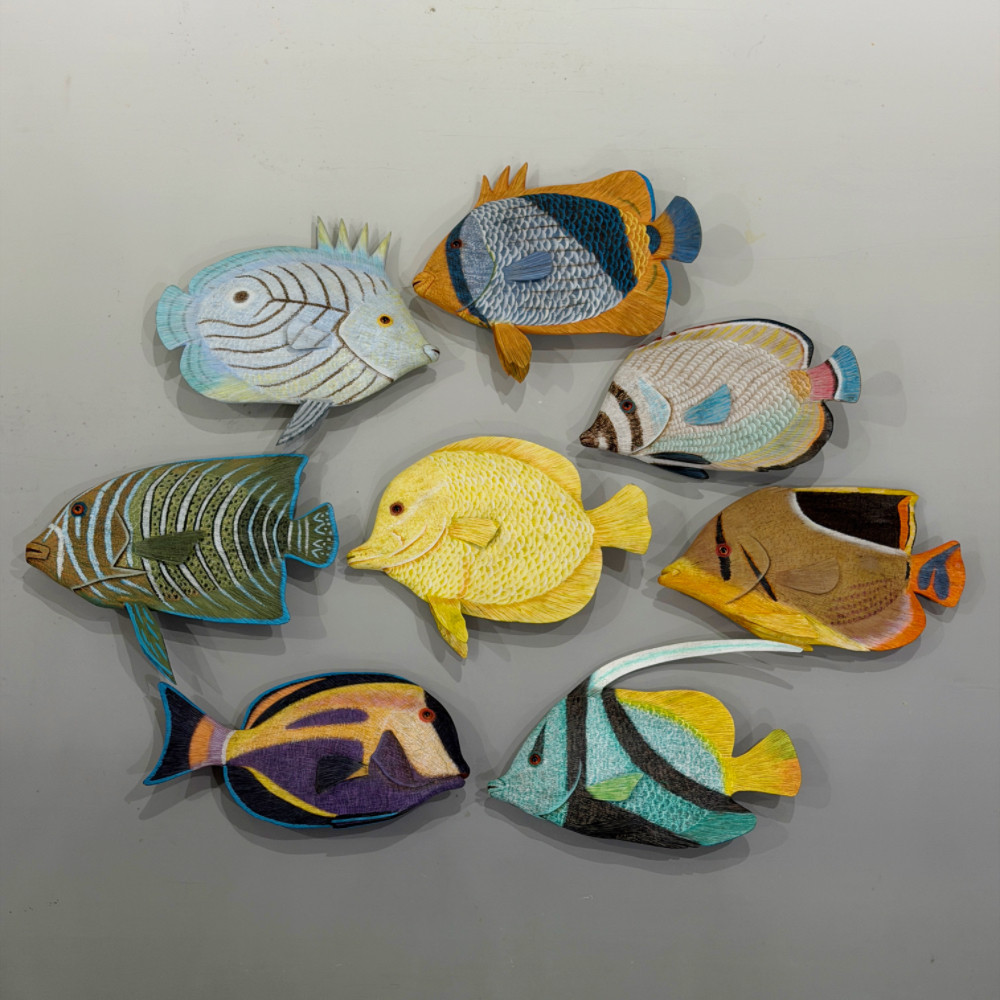 木制木雕全手工冰箱贴居家创意磁铁立体海洋鱼类吸铁石装饰品特价,家居饰品,冰箱贴,淘宝优惠券,粉丝福利购,淘宝优惠卷