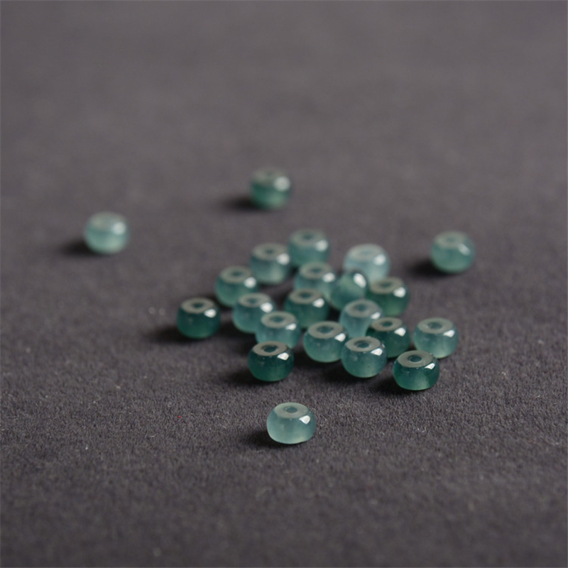 赤钰堂天然翡翠隔片冰种手串配饰