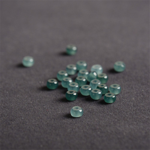 赤钰堂天然翡翠隔片冰种手串配饰