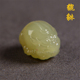 和田玉貔貅吊坠晴水黄口料通透直孔手串配珠绳编挂件diy文玩配饰