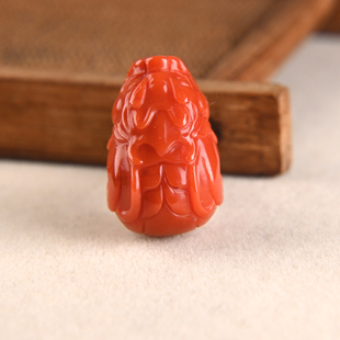 南红三通文玩配饰九口料博古纹天然真品金刚菩提手串diy配珠大全