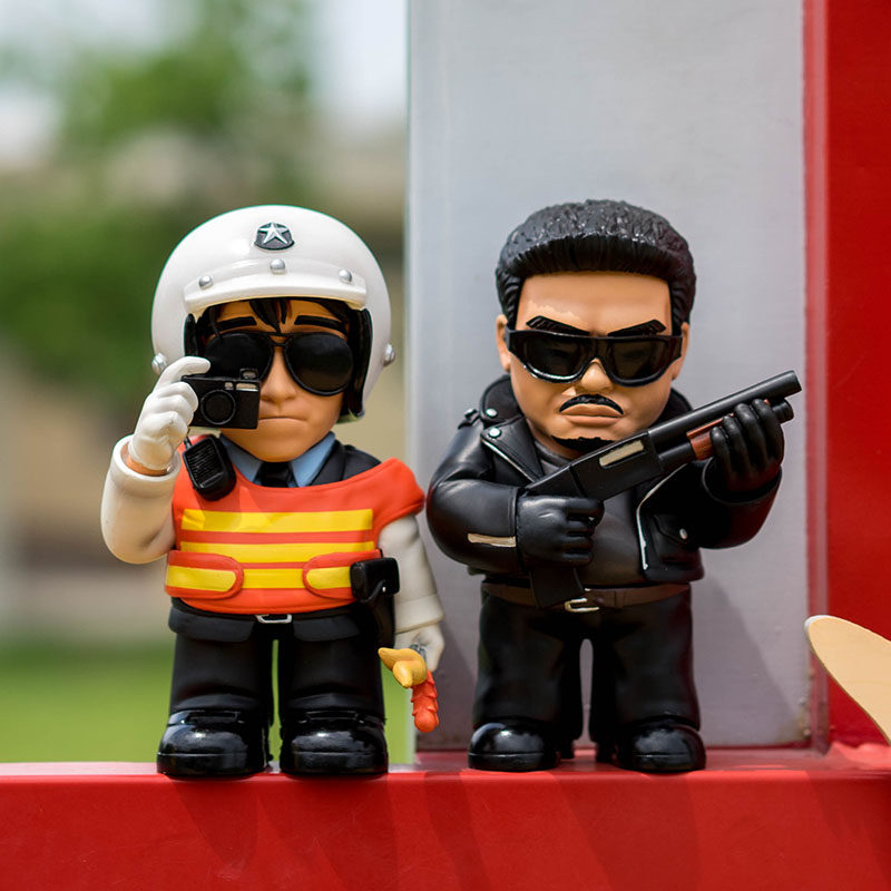 周星驰手办 逃学威龙 电影模型q版摆件周星星吴孟达人偶玩具礼物