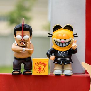 周星驰手办 懦夫救星 蒙面猫魔鬼星爷达叔模型摆件玩具礼物装饰