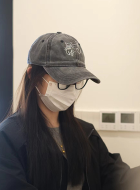 黑帮猫老大-刺绣棒球帽休闲百搭户外男女通用显脸小人类的明天
