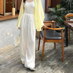 栖谷 亲肤裤 早春爆款 气质时尚 子女 莱赛尔铜氨百搭阔腿休闲裤