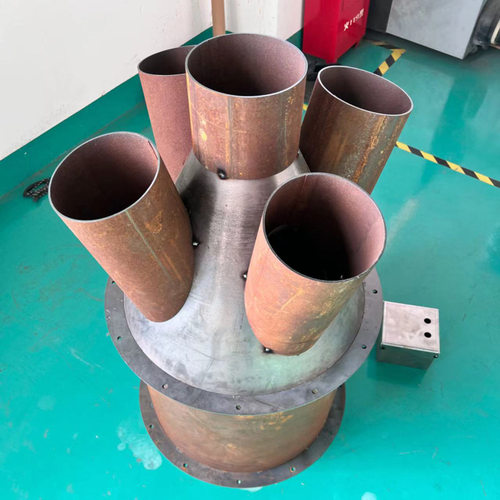 加工多通道排风管分风箱镀锌板不锈钢圆形送风6通5通道风管分风箱 - 封面