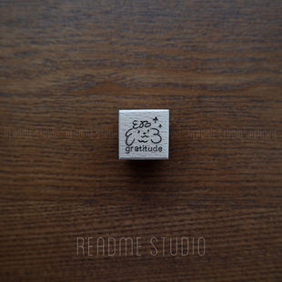 【新品】感恩小狗 gratitude 每日感恩记录手帐装饰印章