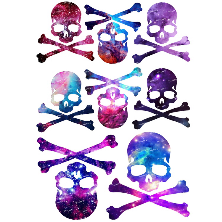 F0010-02星空MMJ骷髅潮牌个性电脑手机吉他旅行拉杆箱电动车贴纸