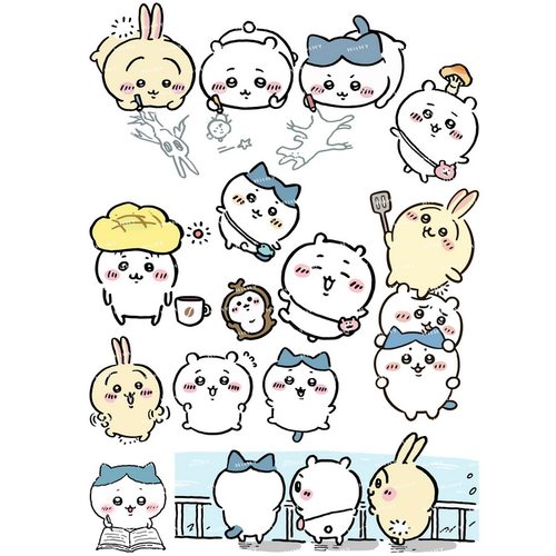 chiikawa乌萨奇卡通可爱手机贴纸