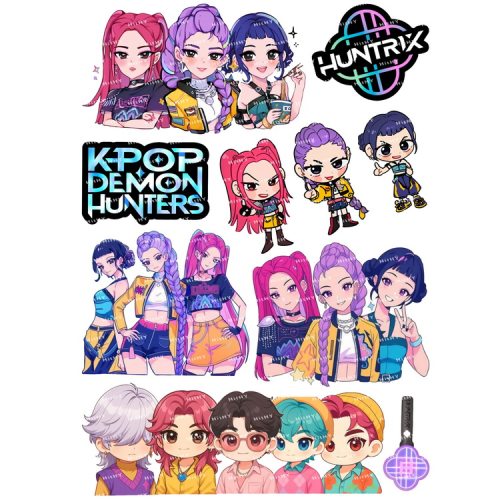 kpop猎魔女团行李箱贴纸滑板电脑