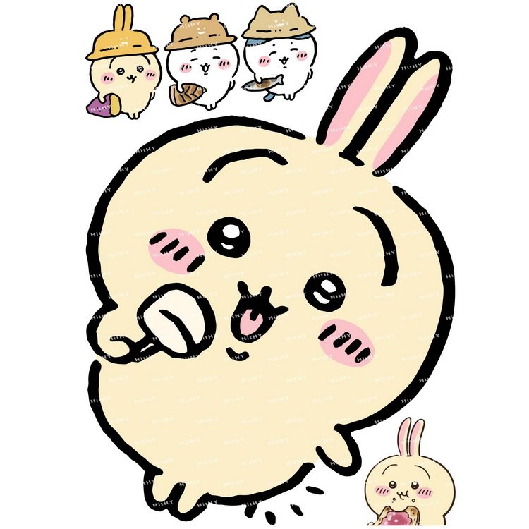 大号F0422-02chiikawa乌萨奇动漫电脑笔记本吉他旅行行李箱贴纸
