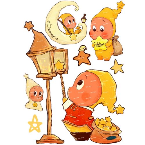 Twinkle我们都是星星人贴纸可爱