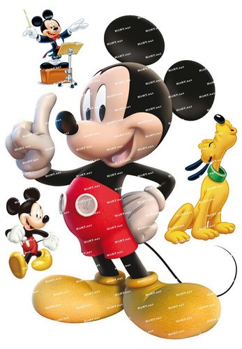 小号F0097-06米奇妙妙屋Mickey卡通笔记本电脑汽车旅行拉杆箱贴纸