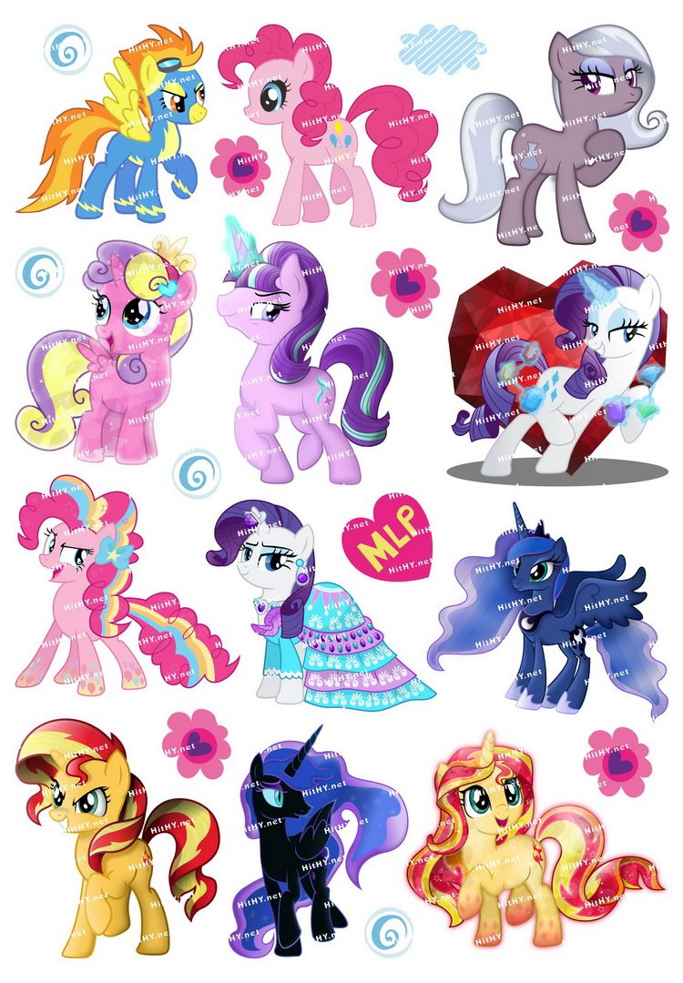 小号f0065-13my little pony小马宝莉卡通笔记本电脑旅行箱贴纸