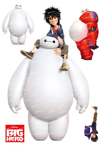 大号F0024-06大白超能陆战队Big Hero6卡通动漫迪士尼旅行箱贴纸