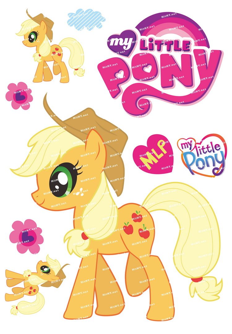 大号f0065-05my little pony小马宝莉卡通笔记本电脑旅行箱贴纸