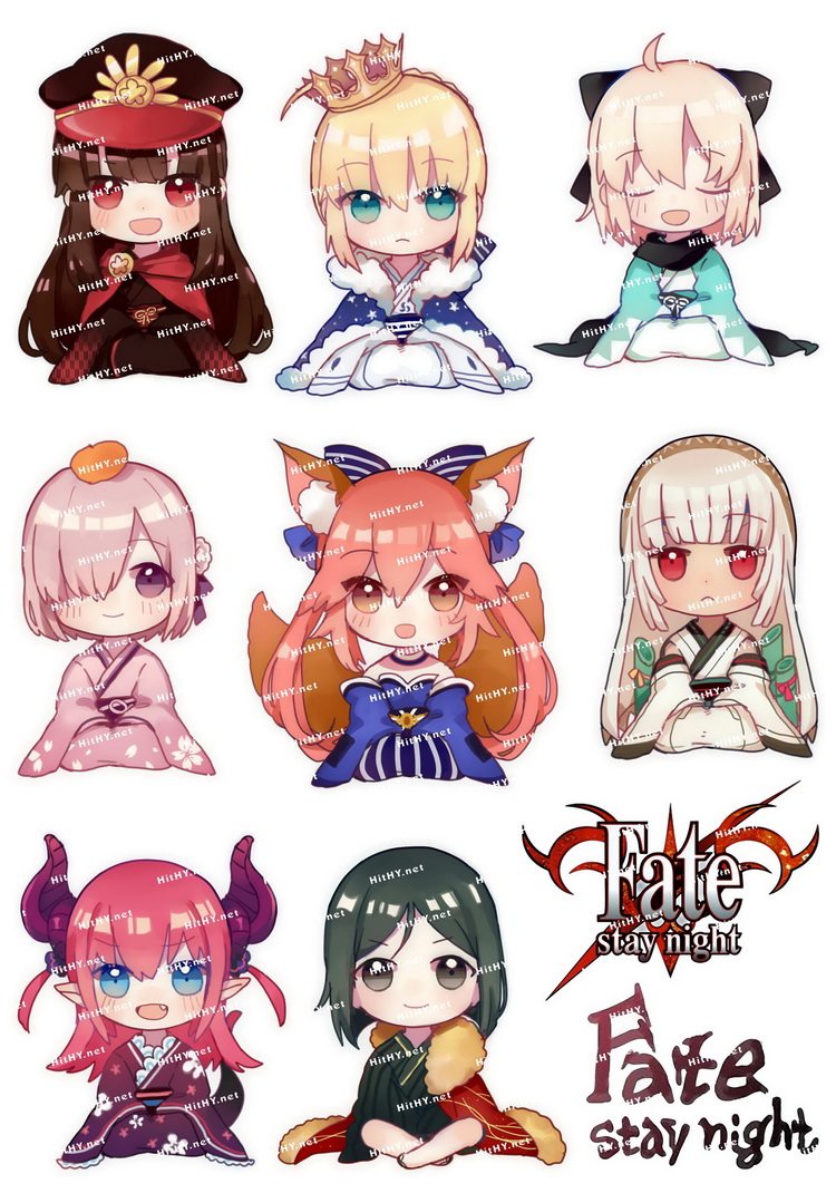 中号F0278-11Fate stay night萌Q版动漫电脑手机旅行拉杆箱贴纸,3C数码配件,笔记本个性小贴纸,淘宝优惠券,粉丝福利购,淘宝优惠卷