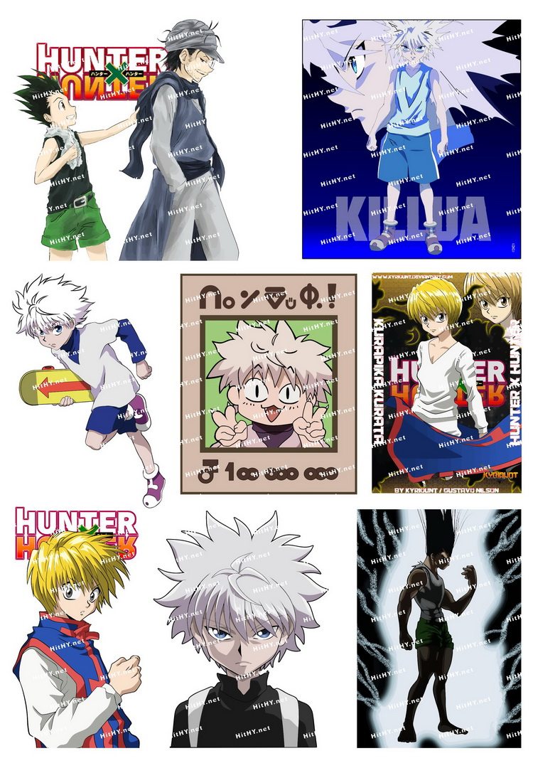 大号F0137-05全职猎人HUNTERxHUNTER卡通动漫笔记本旅行箱贴纸