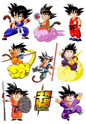 小号F0080-45龙珠超DRAGON BALL卡通动漫笔记本旅行拉杆箱贴纸