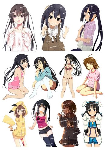 轻音少女卡通动漫死飞防水贴纸