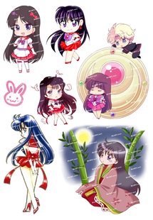 中号F0110-04美少女战士火野丽卡通动漫笔记本电脑手机旅行箱贴纸