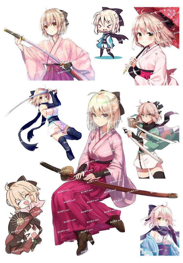 中号F0278-05Fate/Apocrypha卡通动漫电脑手机旅行拉杆箱贴纸防水