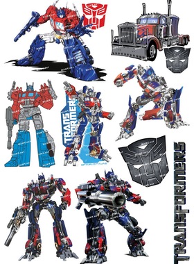 小号F0042-01变形金刚-卡通动漫电影笔记本手机汽车旅行箱贴纸