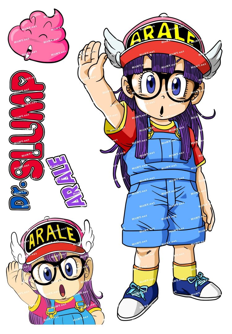 大号f0060-11阿拉蕾iq博士卡通动漫笔记本电脑旅行拉杆箱贴纸防水