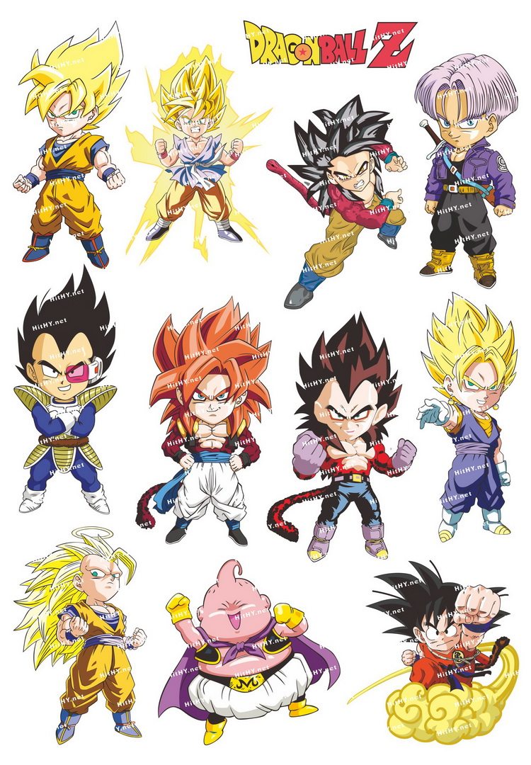 小号f0080-01龙珠dragon ball q版-卡通动漫笔记本电脑旅行箱贴纸