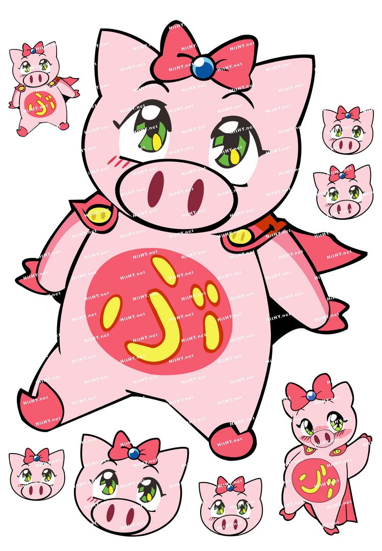 小号f0244-01飞天少女猪事丁卡通动漫笔记本电脑旅行拉杆箱贴纸