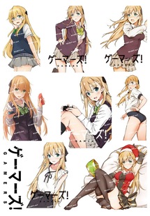 中号F0275-05GAMERS电玩咖!天道花怜动漫电脑手机旅行拉杆箱贴纸